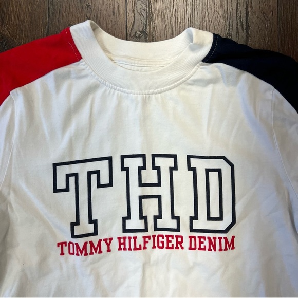 Tommy Hilfiger long sleeve cropper tee SZ XS - Picture 2 of 4